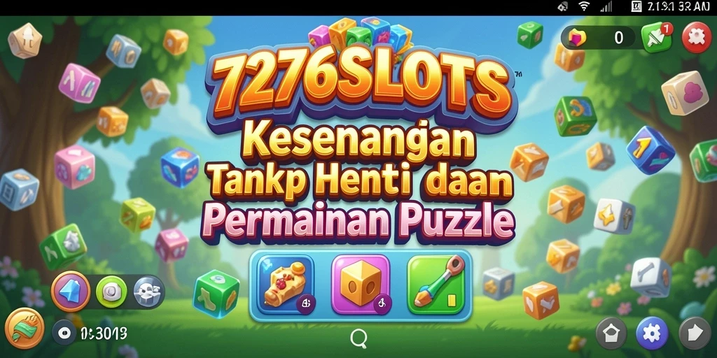 Screenshot utama 7276SLOTS menampilkan gameplay menarik dan tantangan puzzle.