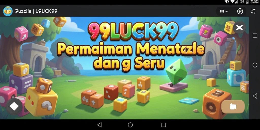 Screenshot gameplay 99LUCK99 menampilkan teka-teki menarik yang harus diselesaikan.
