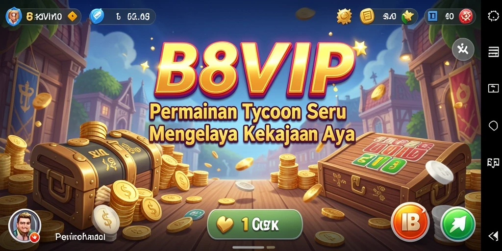 Tampilan gameplay B8VIP yang menarik dan penuh strategi Tycoon.