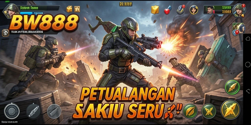 Tampilan gameplay BW888 dengan aksi cepat dan grafis yang menakjubkan.