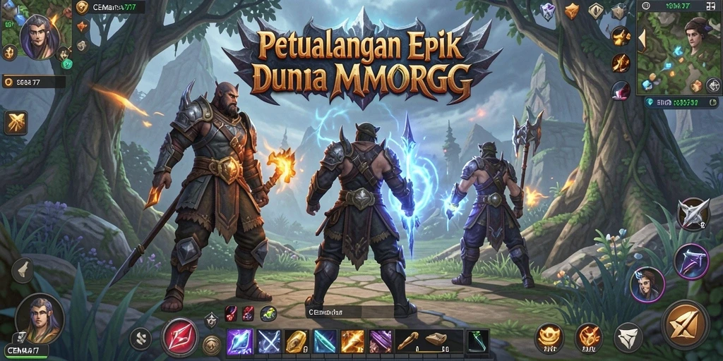 Tampilan gameplay seru di CEMARA77 dengan pertarungan epik.