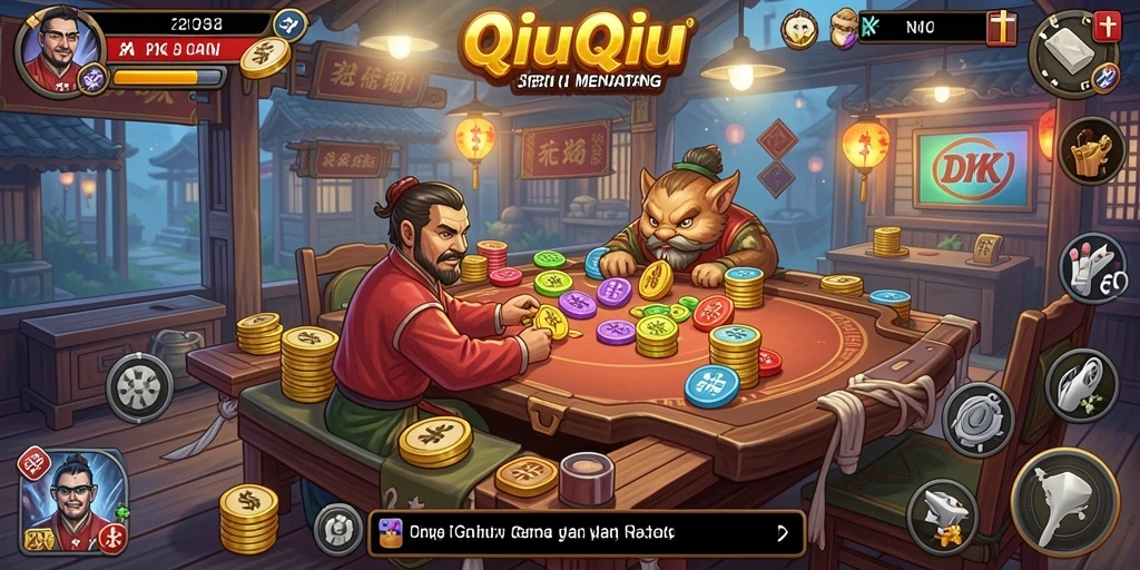 Tampilan gameplay seru QiuQiu di DKK.