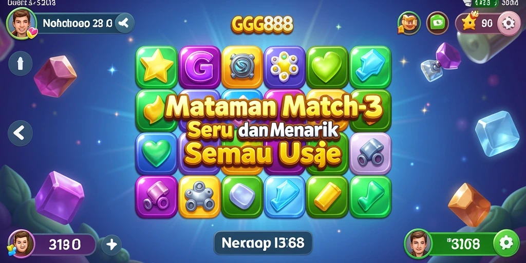 Tampilan gameplay GGG888 yang penuh warna dan menarik.