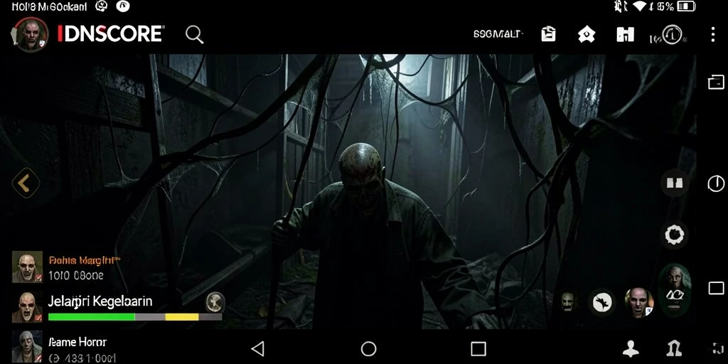 Gameplay mencekam IDNSCORE dengan suasana horor yang intens.