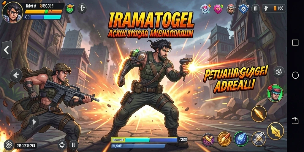 Tampilkan aksi seru dalam gameplay IRAMATOGEL yang mendebarkan.