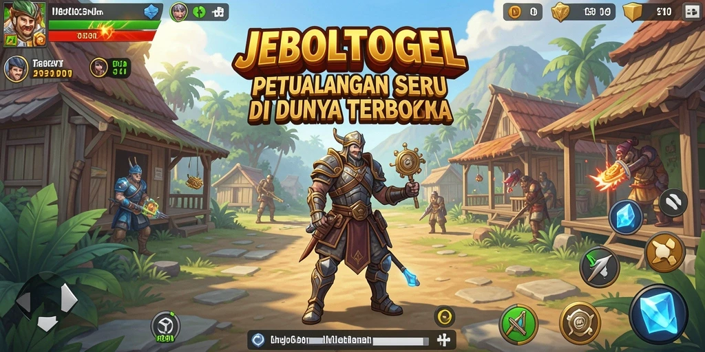 Tampilan gameplay seru JEBOLTOGEL di dunia terbuka.