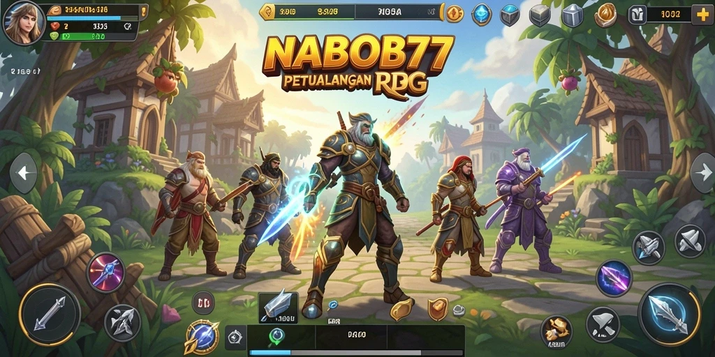 Tampilan gameplay NABOB77 yang mendebarkan dalam dunia RPG.