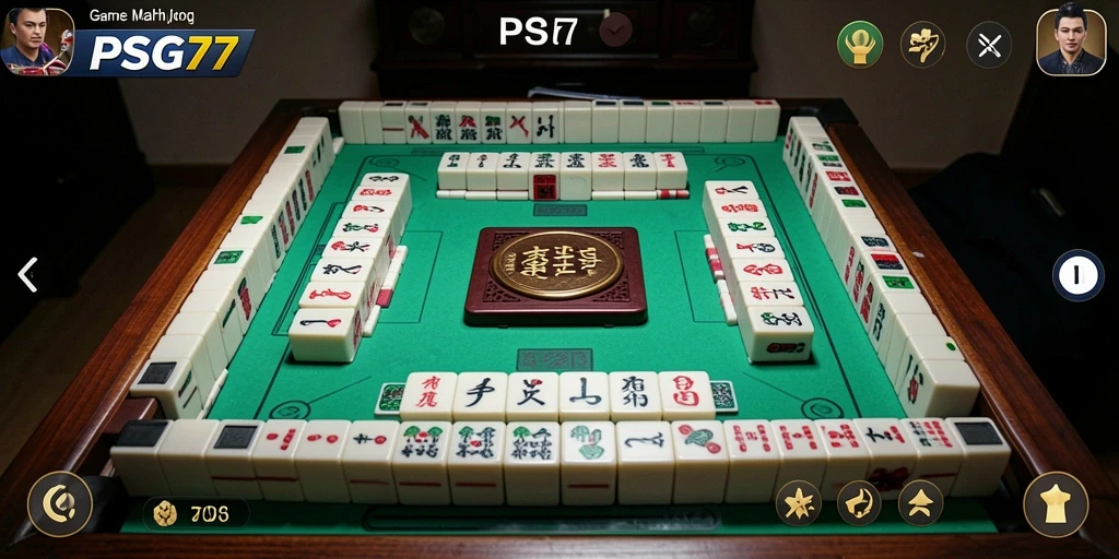 Tampilan gameplay Mahjong yang menantang dan mengasyikkan.