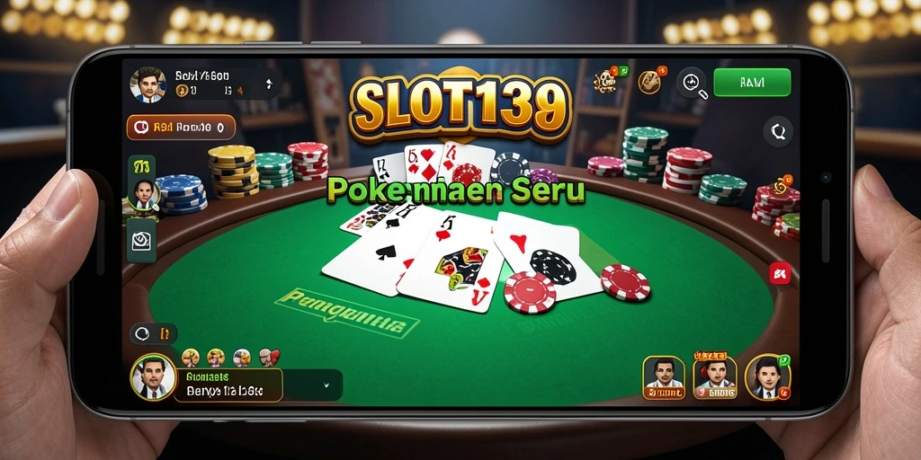 Tampilan gameplay SLOT138 yang dinamis dan seru saat bermain poker.