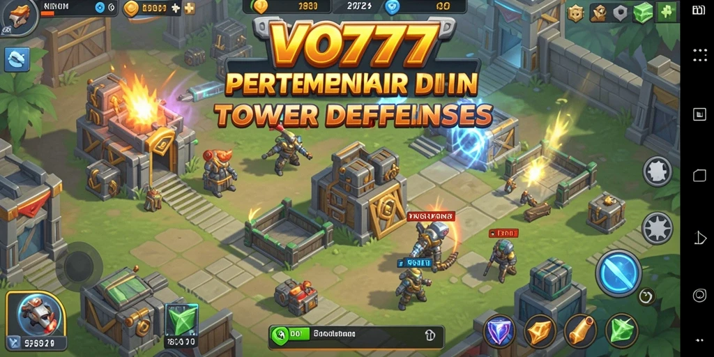 Gameplay VO777 yang mendebarkan dalam genre Tower Defense.